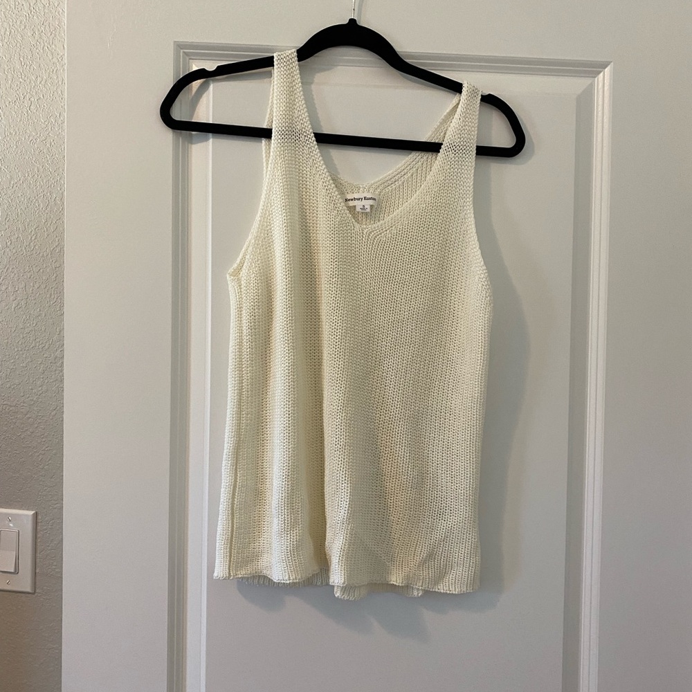 White crochet tank